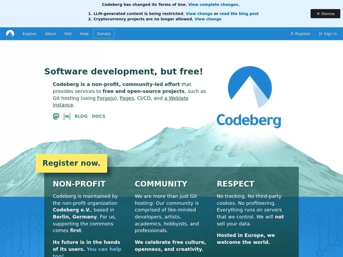 Codeberg 官方 logo（同图转正作封面·256×256）